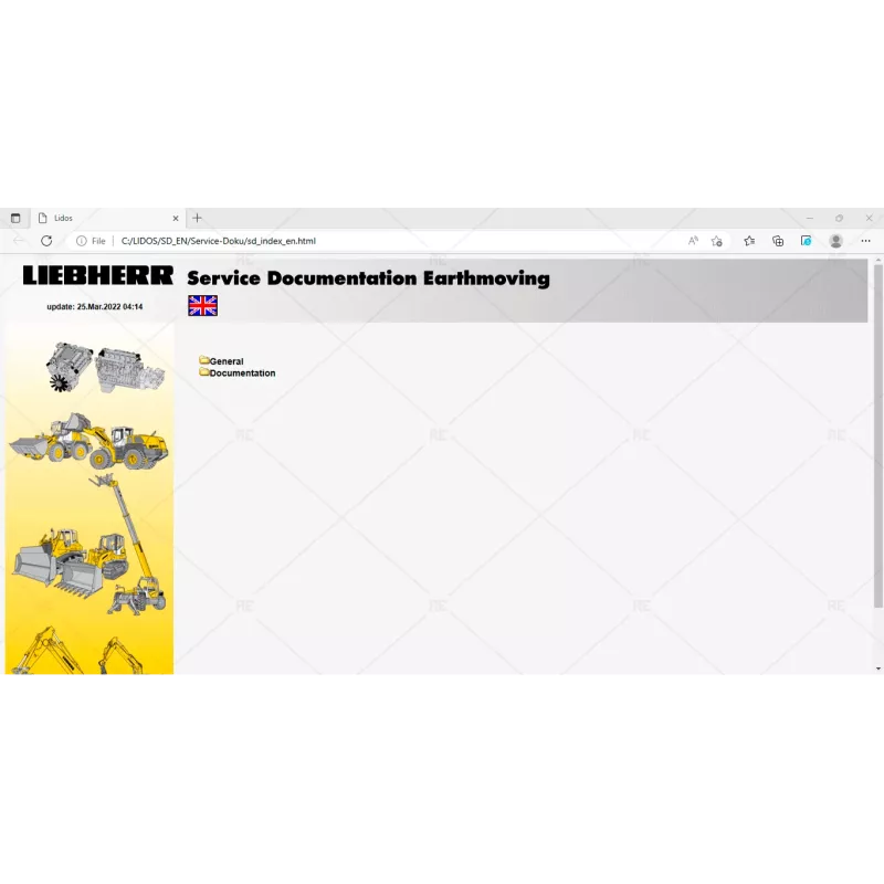 LIEBHERR LIDOS SERVICE DOCUMENTATION EARTHMOVING ENGLISH OFFLINE 2022.03