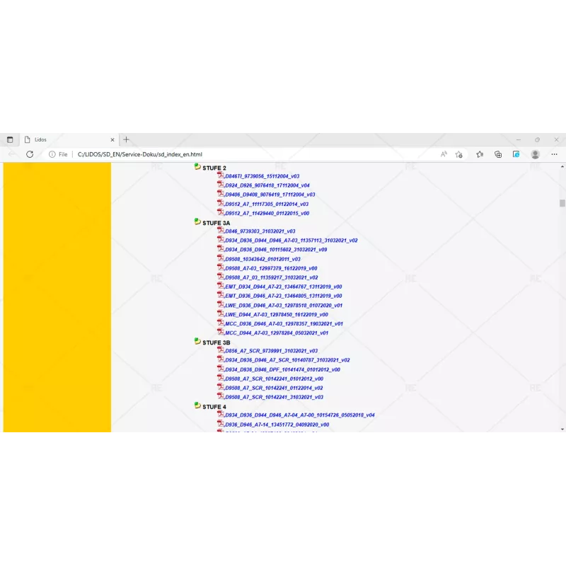 LIEBHERR LIDOS SERVICE DOCUMENTATION EARTHMOVING ENGLISH OFFLINE 2022.03