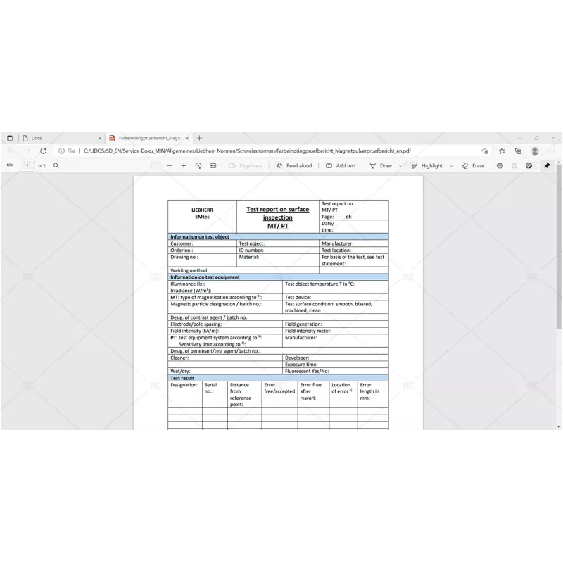 LIEBHERR LIDOS SERVICE DOCUMENTATION MINING EQUIPMENT ENGLISH OFFLINE 2022.03