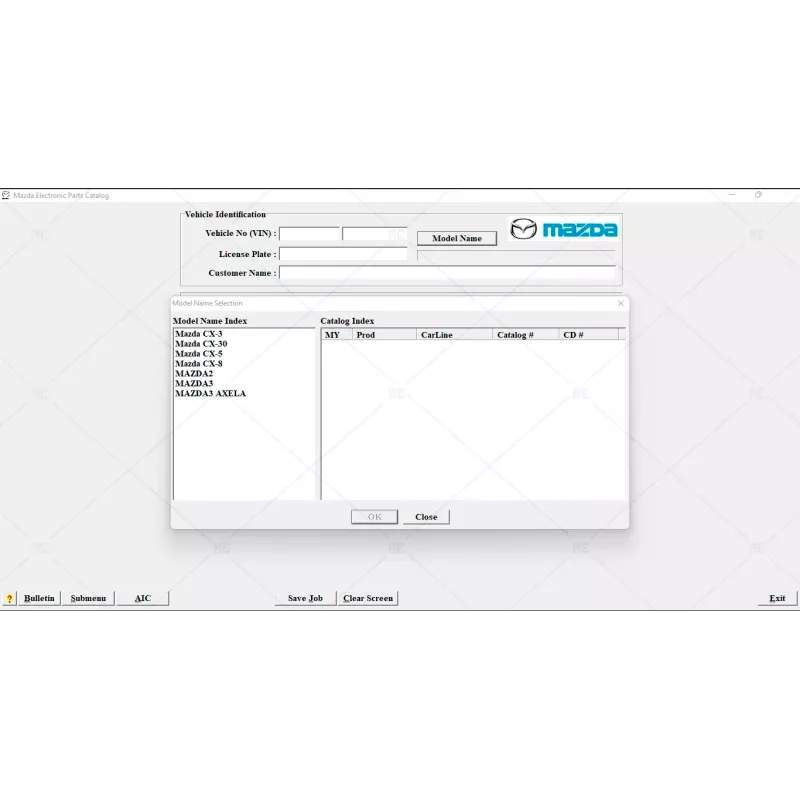 MAZDA ELECTRONIC PARTS CATALOGUE CHINA 2022.02