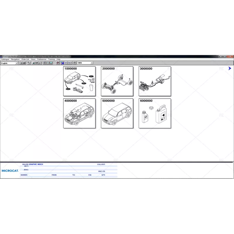 FORD MICROCAT ASIA PACIFIC & AFRICA 2022.01