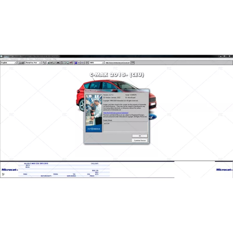 FORD MICROCAT EUROPE EPC 2022.01