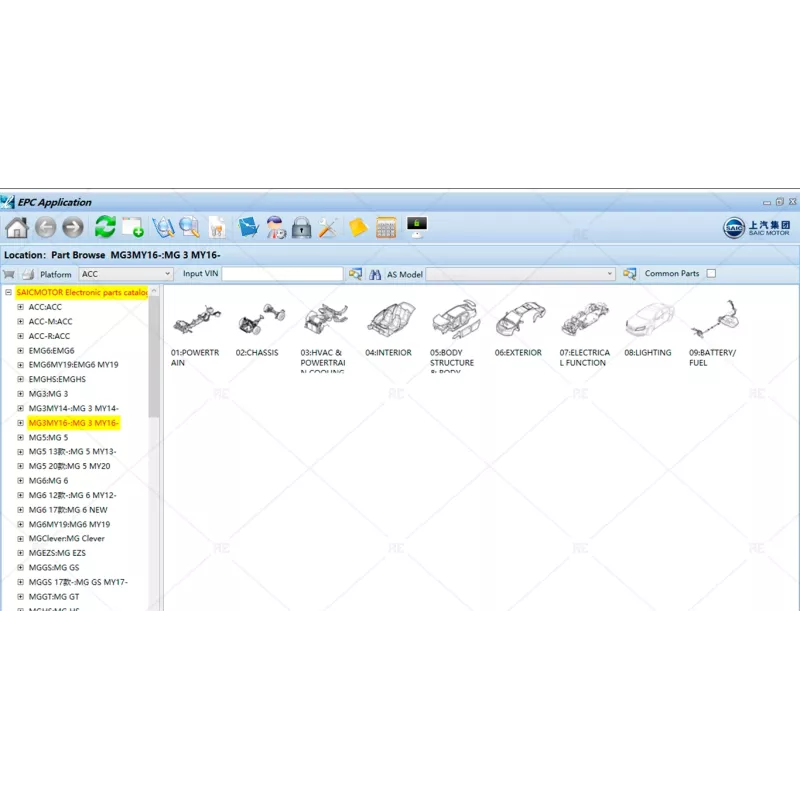 SAIC MOTOR EPC SYSTEM CHINA 1.0.2.0 [2021.11]