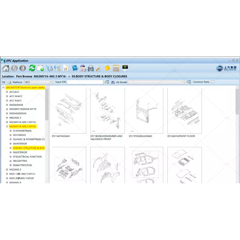 SAIC MOTOR EPC SYSTEM CHINA 1.0.2.0 [2021.11]