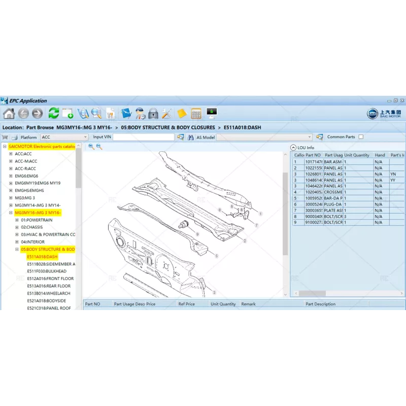 SAIC MOTOR EPC SYSTEM CHINA 1.0.2.0 [2021.11]