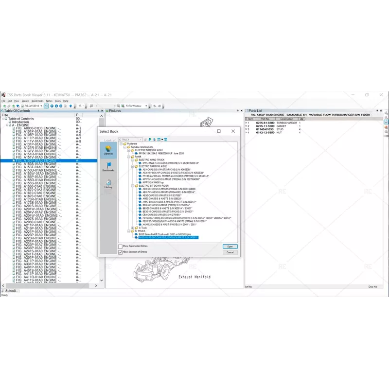 KOMATSU CSS EPC FORKLIFT USA 5.11 [2021.11]