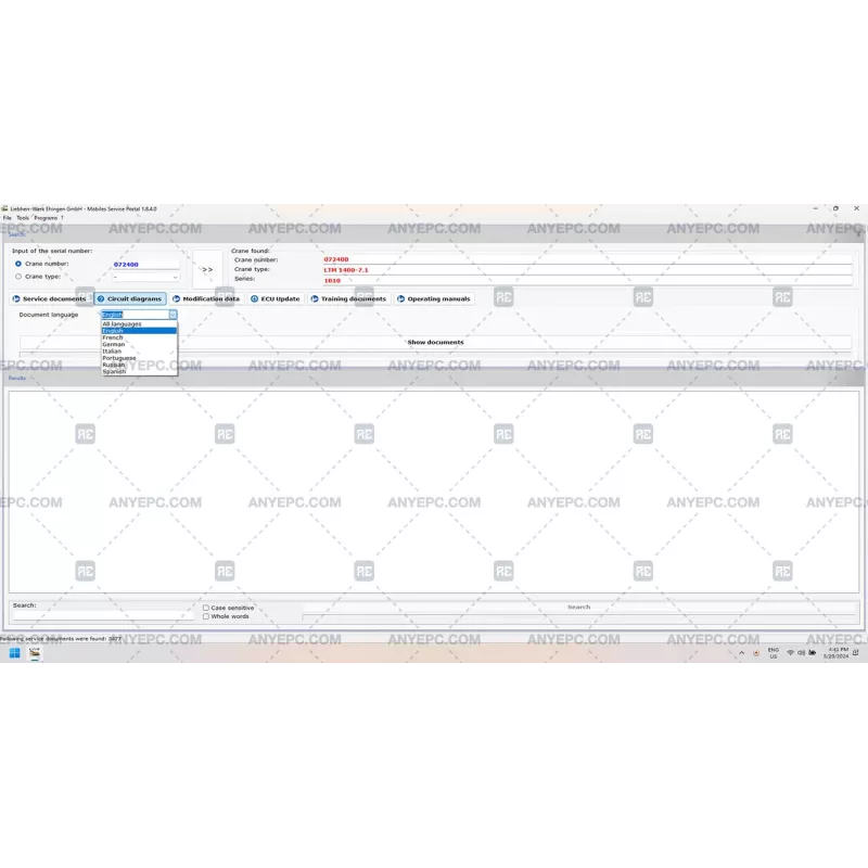 LIEBHERR MOBILES SERVICE PORTAL 1.8.4.0 [2021.11]