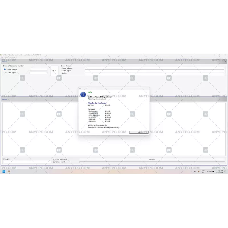 LIEBHERR MOBILES SERVICE PORTAL 1.8.4.0 [2021.11]