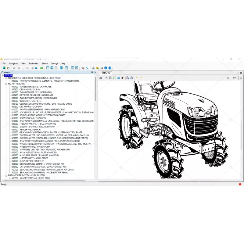 KUBOTA EPC KDG GERMAN 2021.10
