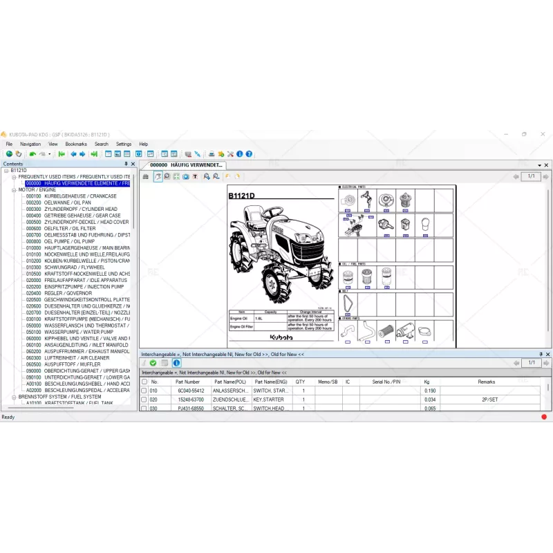 KUBOTA EPC KDG GERMAN 2021.10
