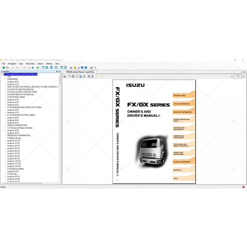 ISUZU CSS-NET WORLD WIDE MANUAL 3.0 [2021.09]