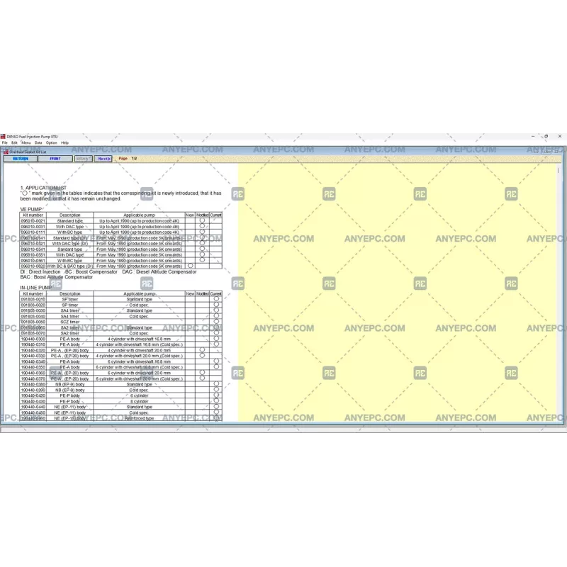 DENSO FUEL INJECTION PUMP ETSI VOLUME 41 5.5 [2021.06]