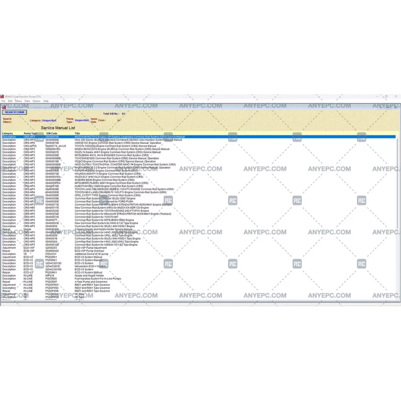 DENSO FUEL INJECTION PUMP ETSI VOLUME 41 5.5 [2021.06]