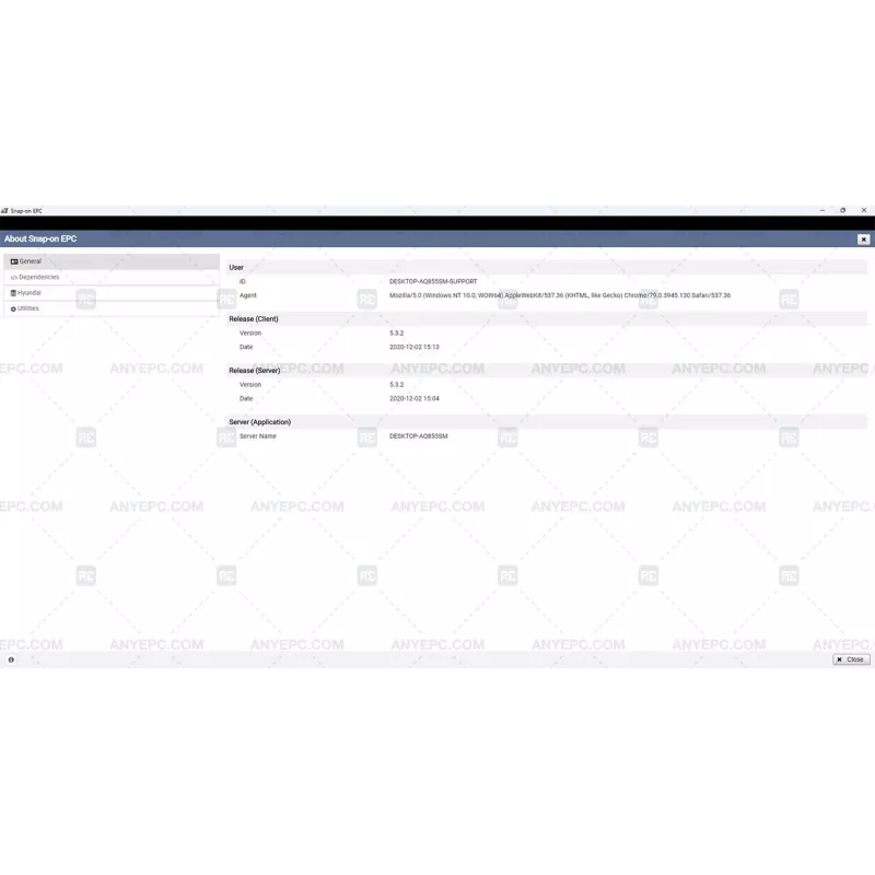 HYUNDAI SNAP-ON EPC NORTH AMERICA 2021.05