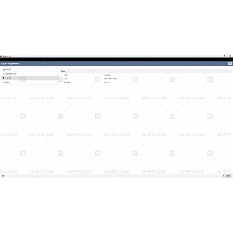 HYUNDAI SNAP-ON EPC NORTH AMERICA 2021.05