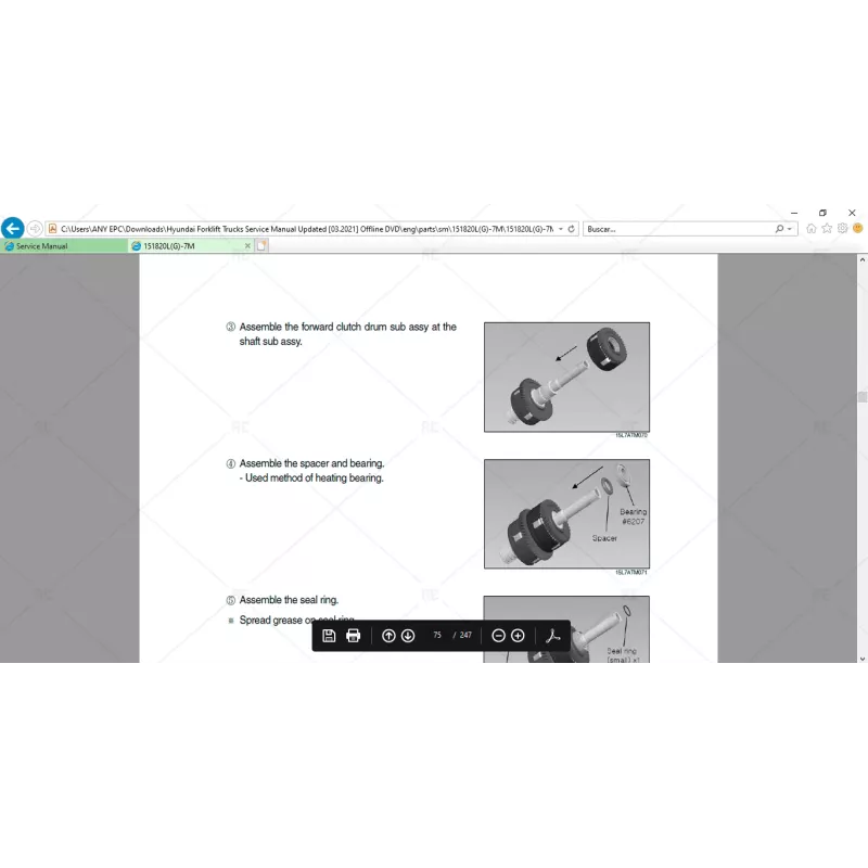 HYUNDAI FORKLIFT TRUCKS OPERATOR MANUAL 2021.03