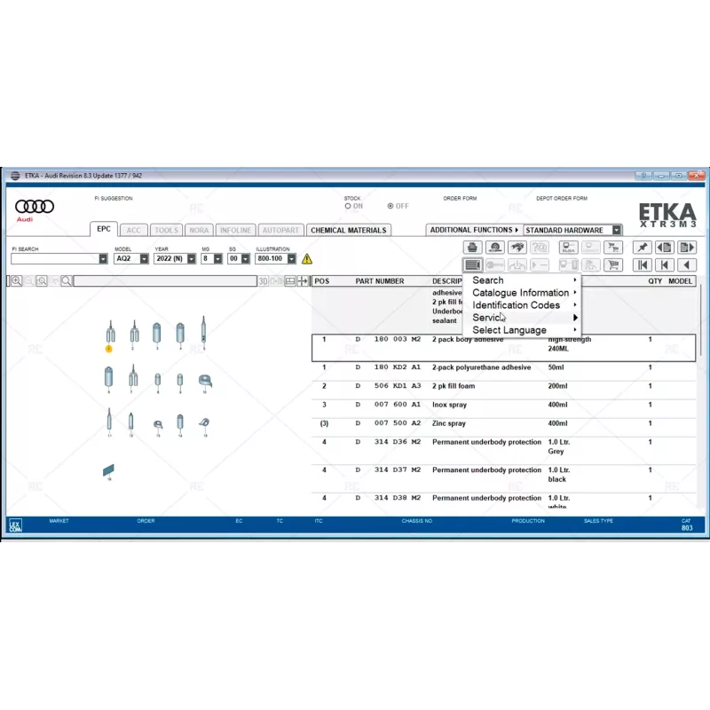 VOLKSWAGEN ETKA AUDI 8.3.0.12 [2021.02]