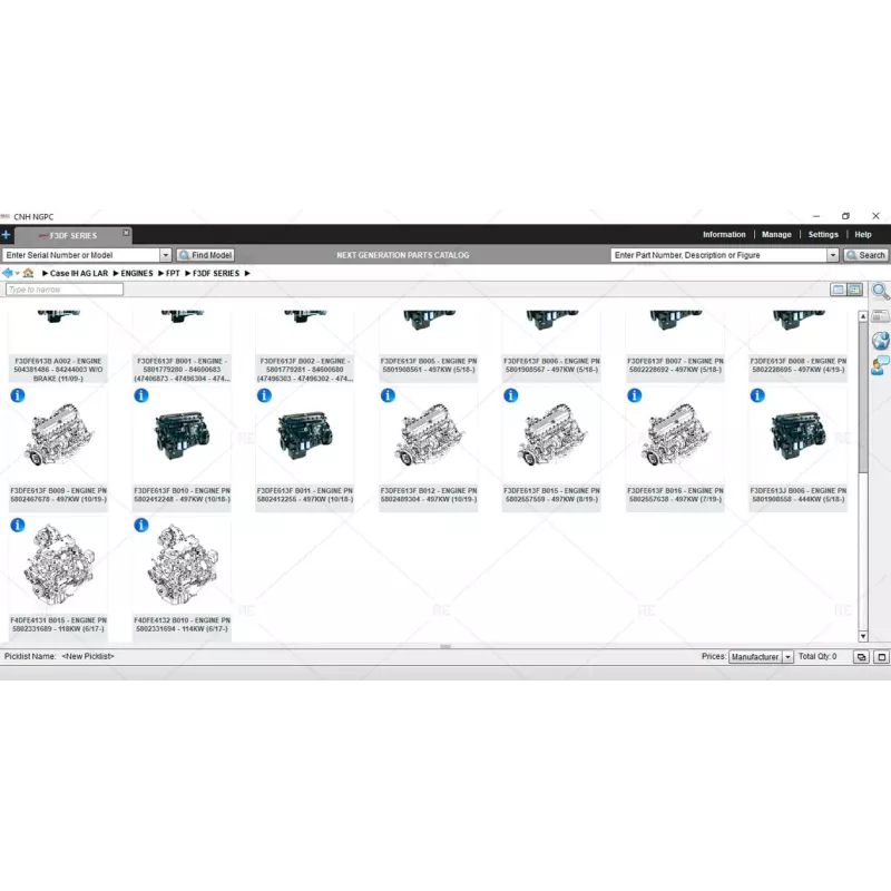 CASE AGRICULTURE LATIN AMERICA SPARE PARTS CATALOG 2021.02