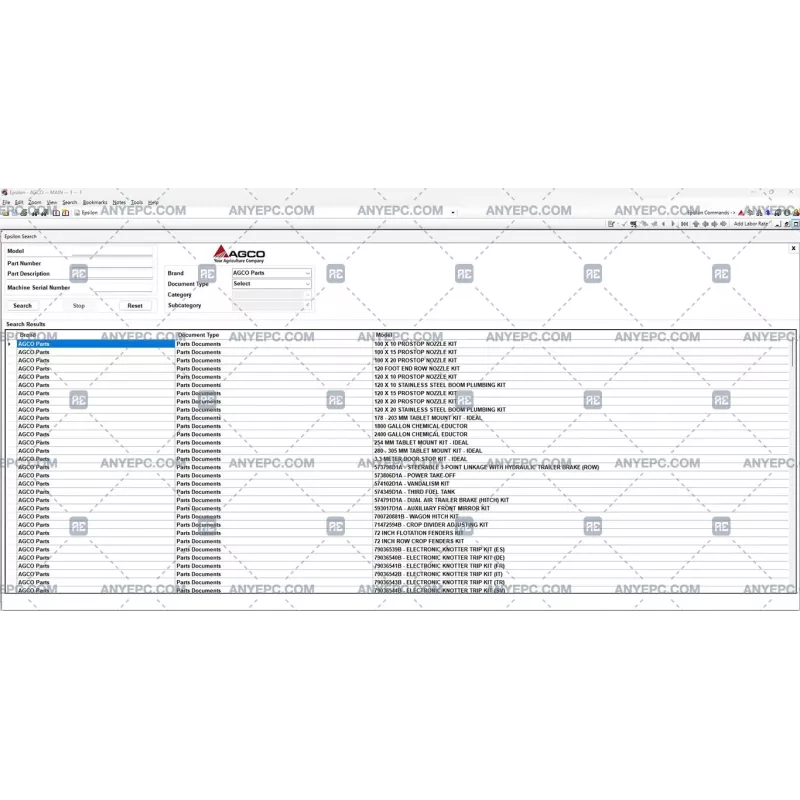 AGCO AG AGRICULTURAL ALL DATABASE (EU - UK) 2.1.80 [2021.02]
