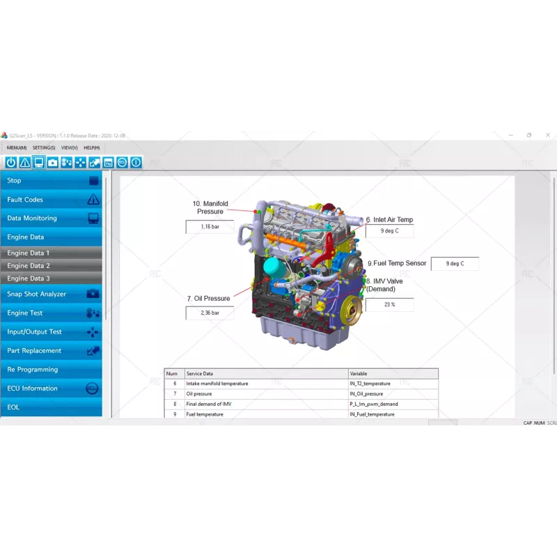 DOOSAN DIAGNOSTIC TOOL G2 SCAN LS ECU 1.1.2000 [2020.12]
