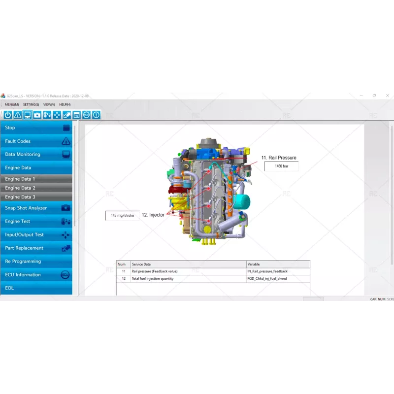 DOOSAN DIAGNOSTIC TOOL G2 SCAN LS ECU 1.1.2000 [2020.12]