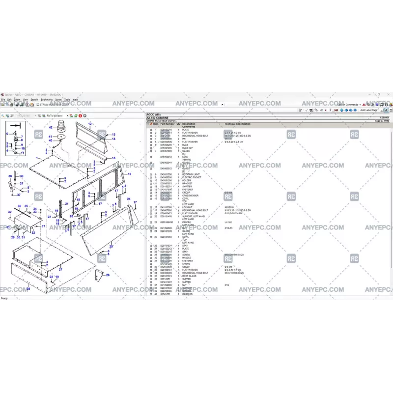 AGCO AG AGRICULTURAL ALL DATABASE SOUTH AMERICA (SA) 2020.11