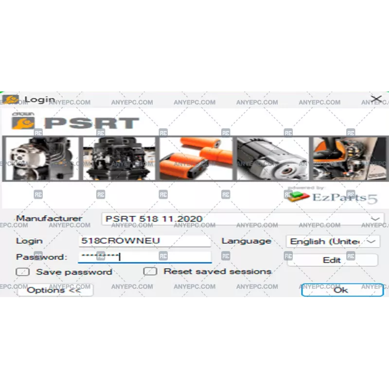 CROWN FORKLIFT PARTS AND SERVICE RESOURCE TOOL 5.0.3.182 [2020.11]