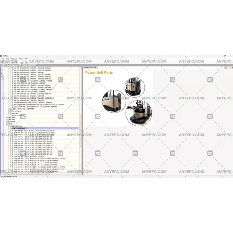 CROWN FORKLIFT PARTS AND SERVICE RESOURCE TOOL 5.0.3.182 [2020.11]