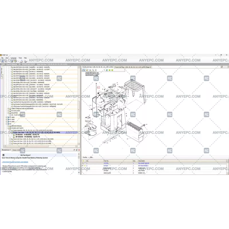 CROWN FORKLIFT PARTS AND SERVICE RESOURCE TOOL 5.0.3.182 [2020.11]