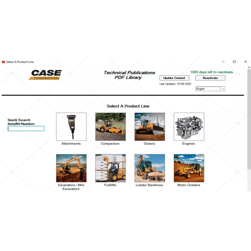 CASE CONSTRUCTION TECHNICAL PUBLICATIONS PDF LIBRARY 2020.09