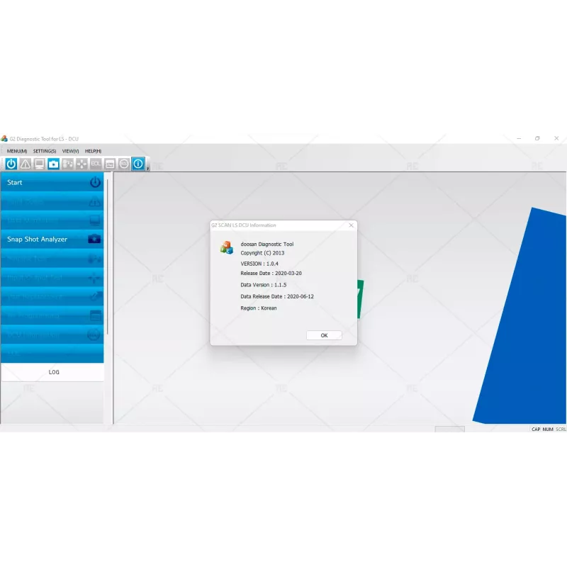 DOOSAN DIAGNOSTIC TOOL G2 SCAN LS DCU 1.0.4 [2020.03]