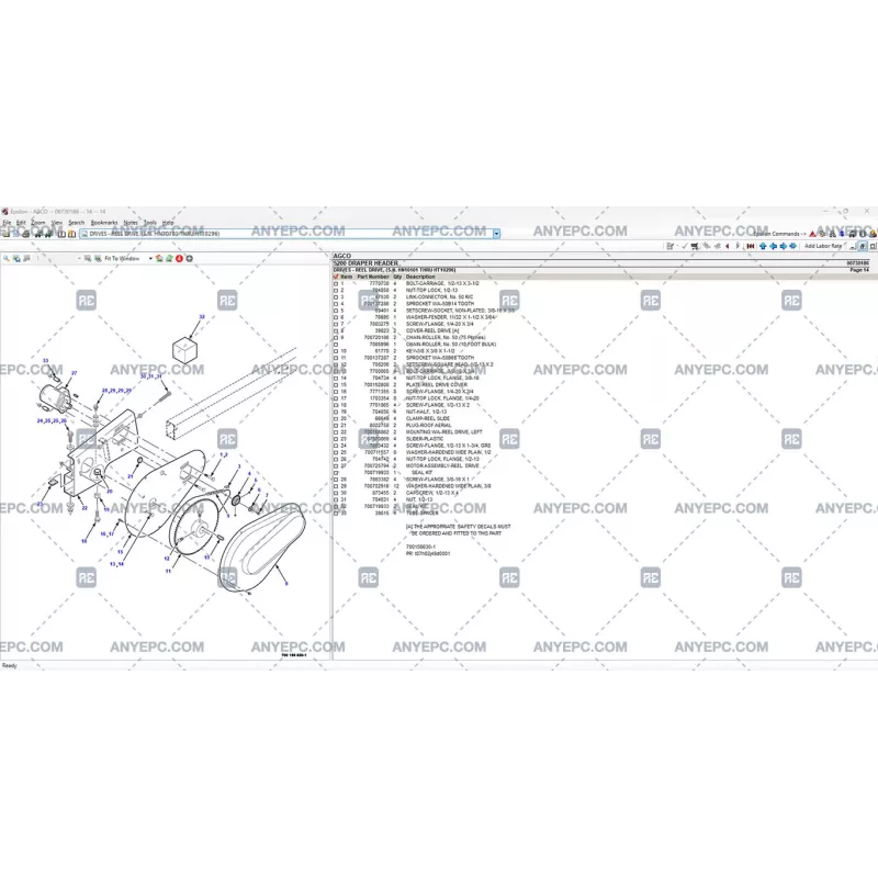 AGCO AG AGRICULTURAL ALL DATABASE NORTH AMERICA (NA) 2020.03