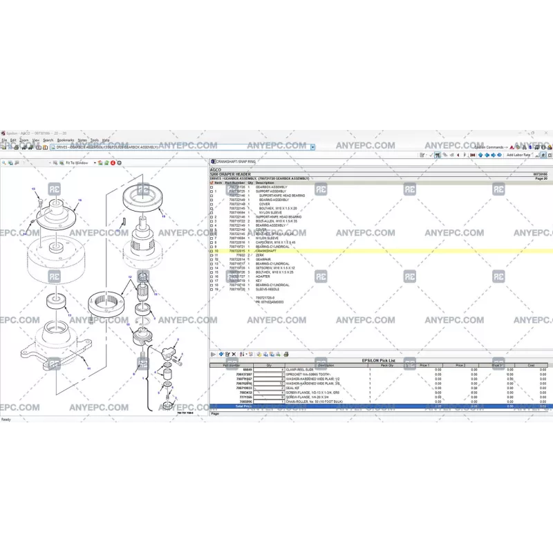 AGCO AG AGRICULTURAL ALL DATABASE NORTH AMERICA (NA) 2020.03