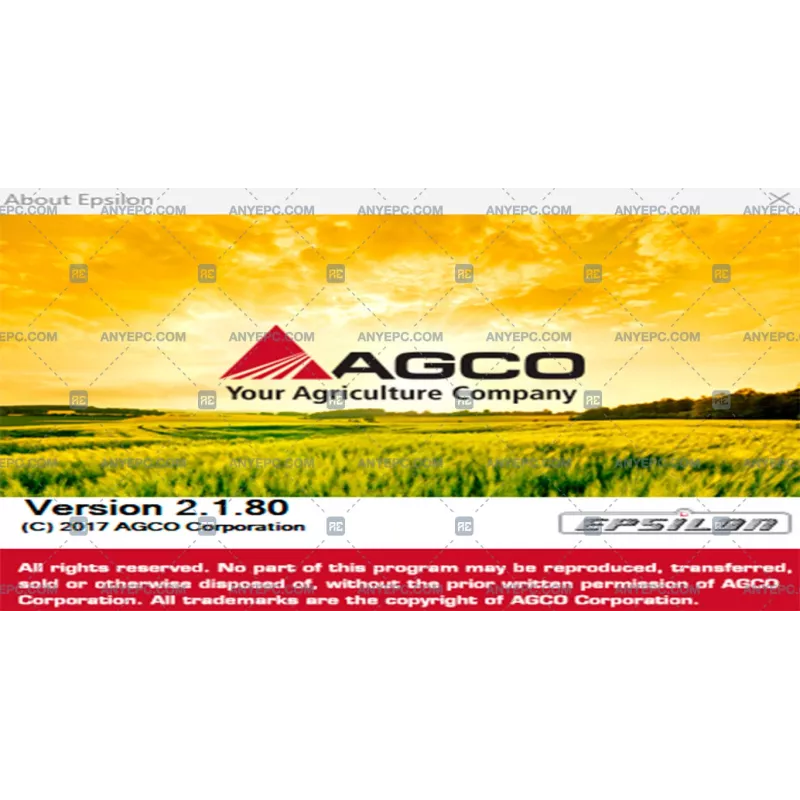 AGCO AG AGRICULTURAL ALL DATABASE NORTH AMERICA (NA) 2020.03