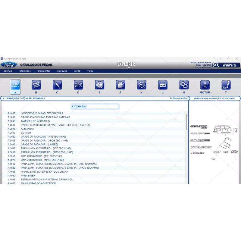 FORD WEBPARTS LATIN AMERICA 2020.02