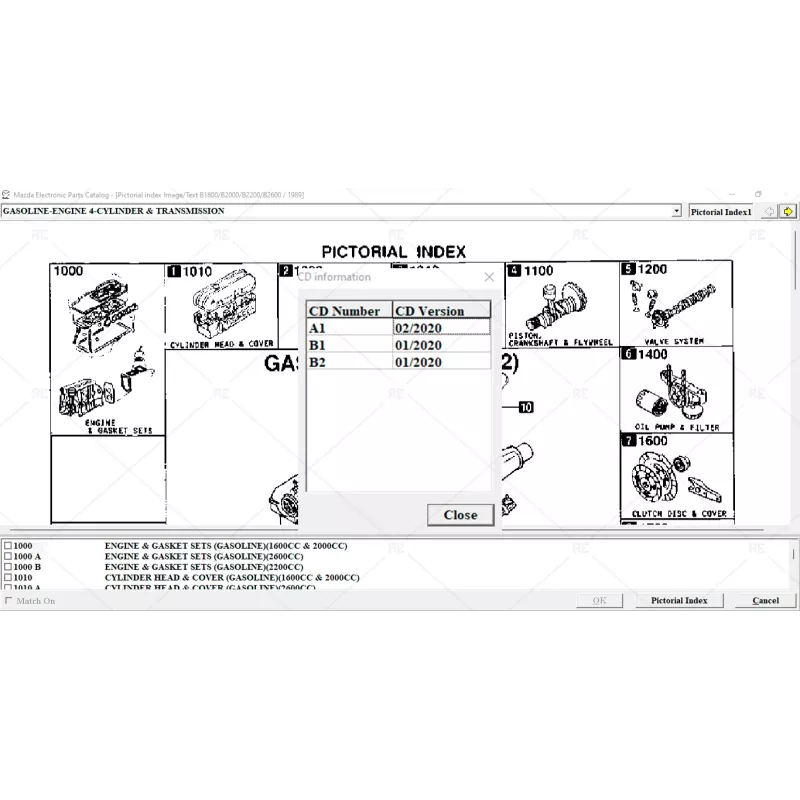 MAZDA ELECTRONIC PARTS CATALOGUE EUROPE 2020.02