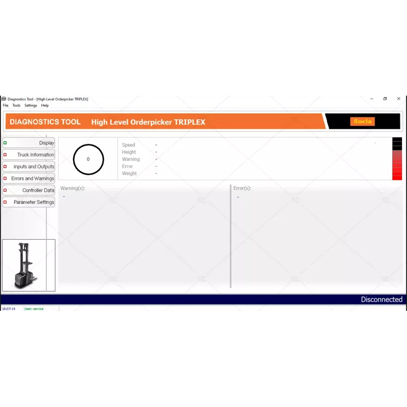 ROCLA FORKLIFT WAREHOUSE DIAGNOSTIC TOOL SOFTWARE 2020.01 1.18.3 [2020.01]