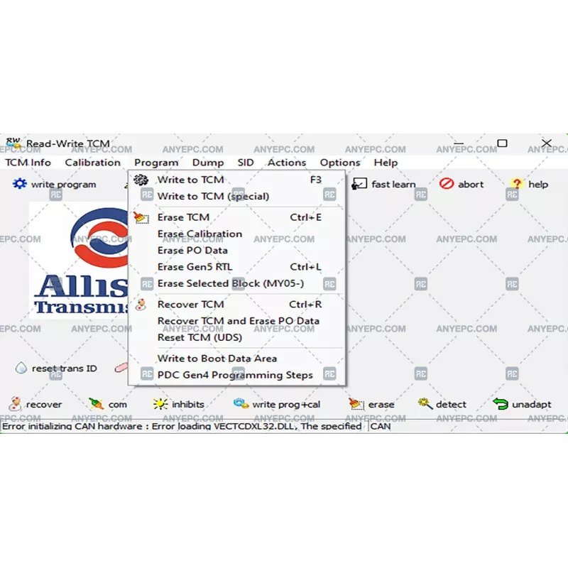 ALLISON TCM REFLASH 6.3 [2019.12]
