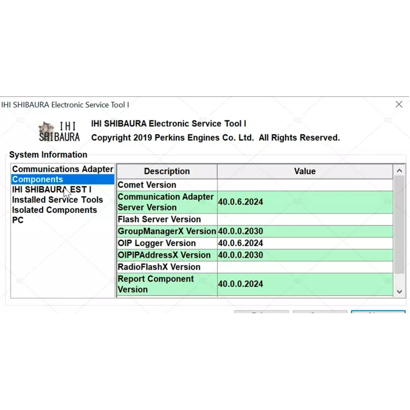 IHI SHIBAURA EST 2019B