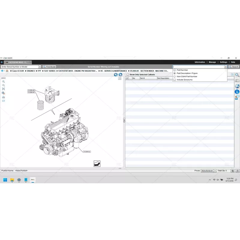 CASE CONSTRUCTION EUROPE SPARE PARTS CATALOG 2019.07