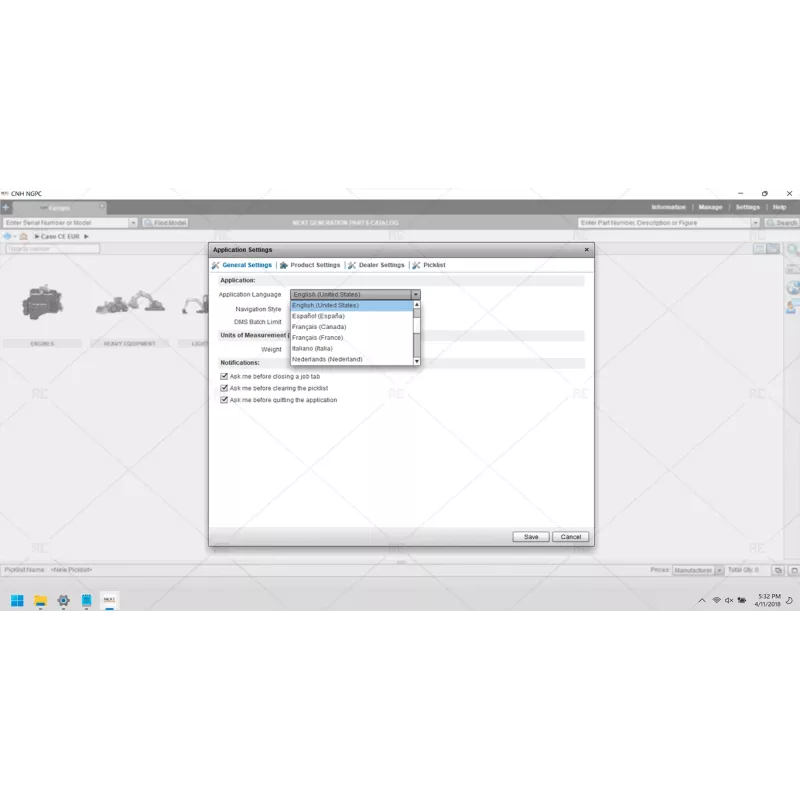 CASE CONSTRUCTION EUROPE SPARE PARTS CATALOG 2019.07