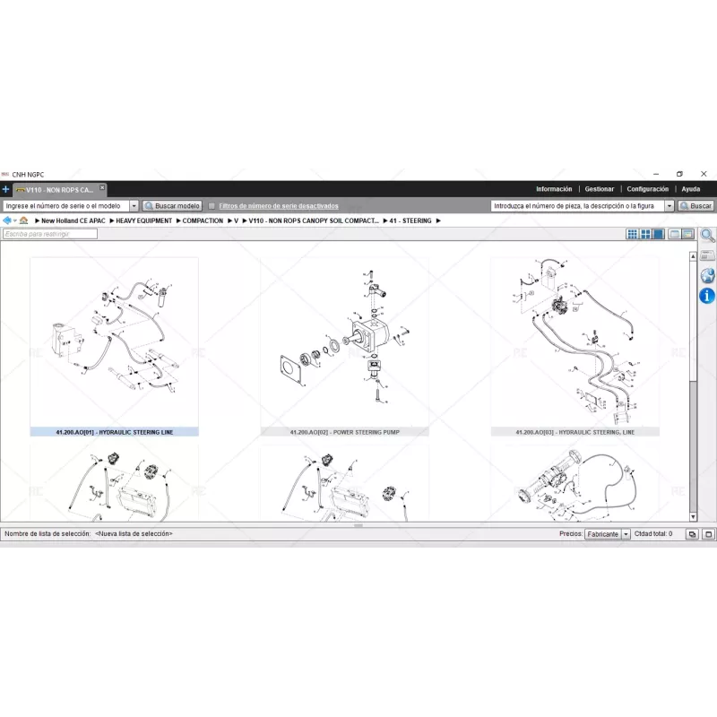 NEW HOLLAND CONTRUCTION ASIA PACIFIC SPARE PARTS CATALOG 2019.07