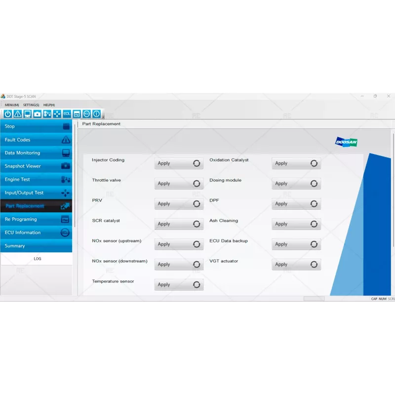 DOOSAN DIAGNOSTIC TOOL STAGE V SCAN 0.07 [2019.07]