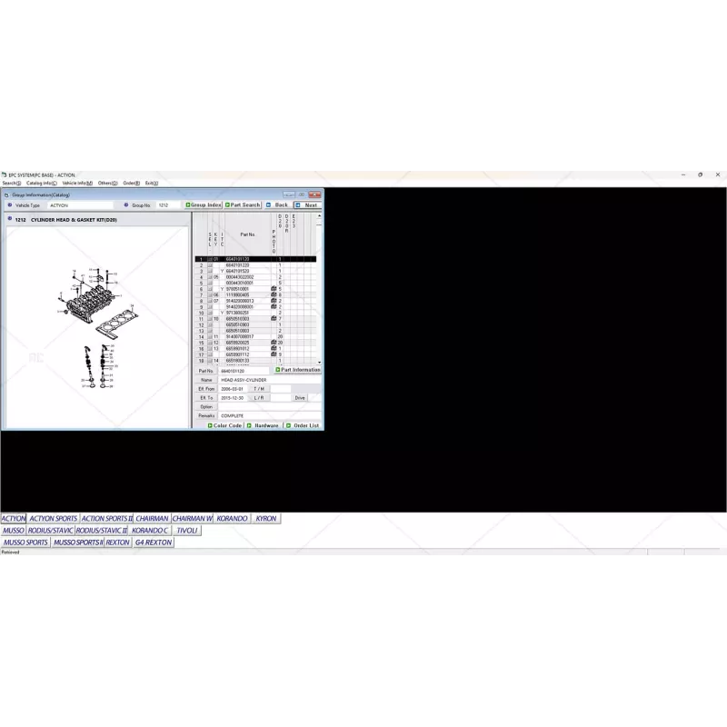 SSANGYONG EPC SYSTEM - [2019.07]