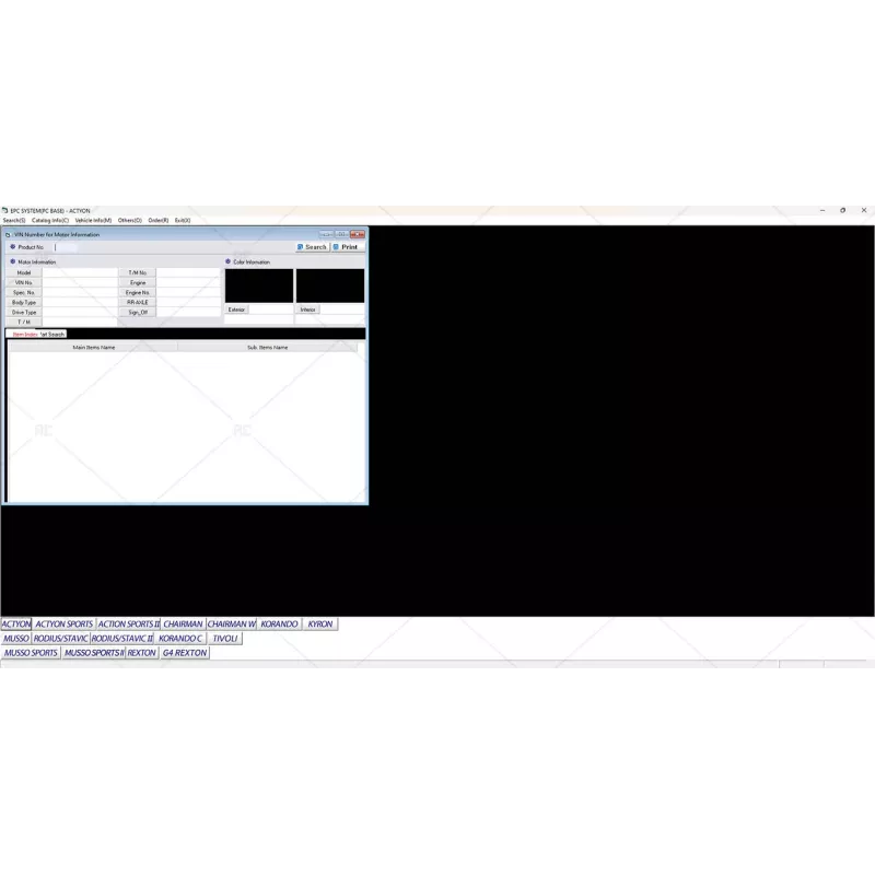 SSANGYONG EPC SYSTEM - [2019.07]