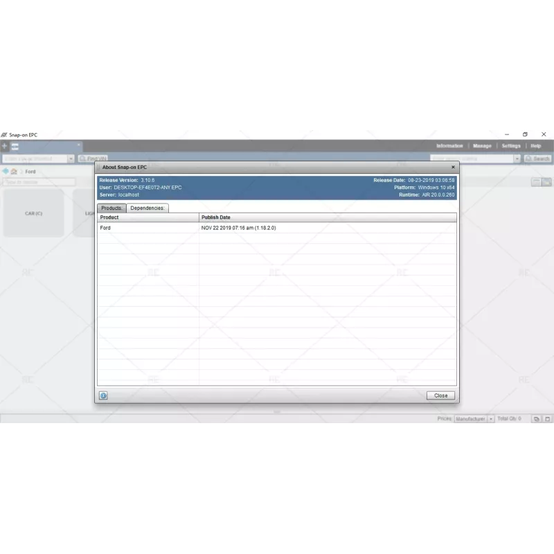 FORD USA SNAP-ON EPC 3.10.2006 [2019.01]