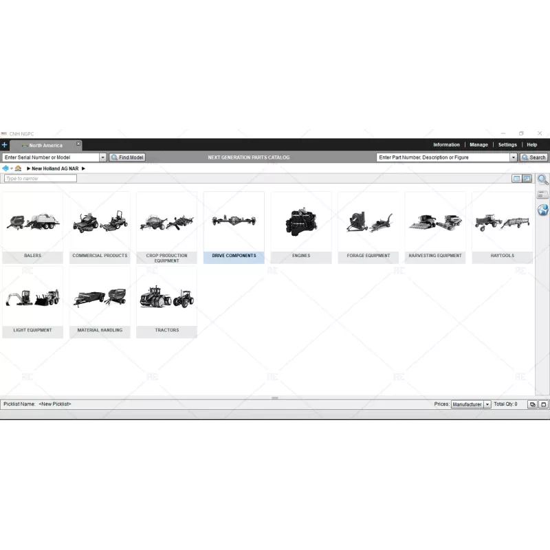 NEW HOLLAND AGRICULTURE NORTH AMERICA EPC SPARE PARTS CATALOG 2018.11