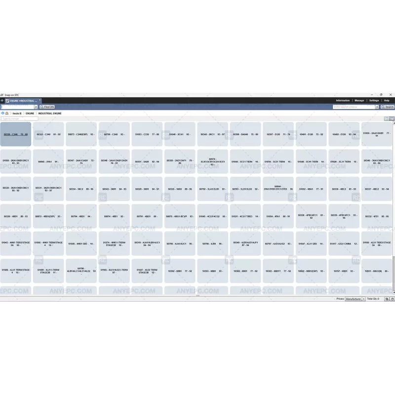 ISUZU INDUSTRIAL & MARINE ENGINES EPC 3.9.5 [2018.10]