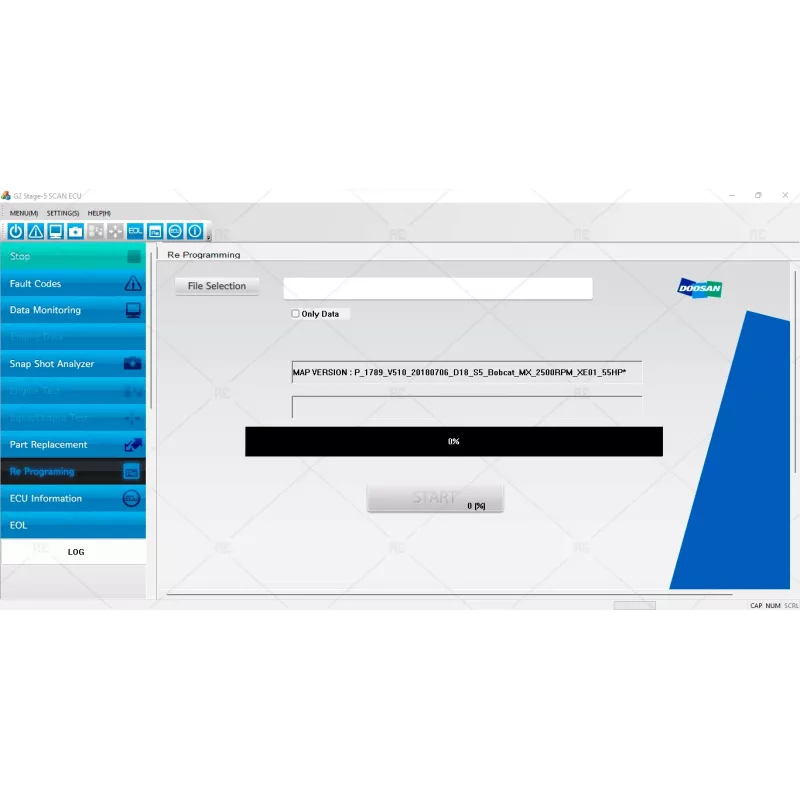 DOOSAN DIAGNOSTIC TOOL G2 STAGE V SCAN ECU 0.06 [2018.09]