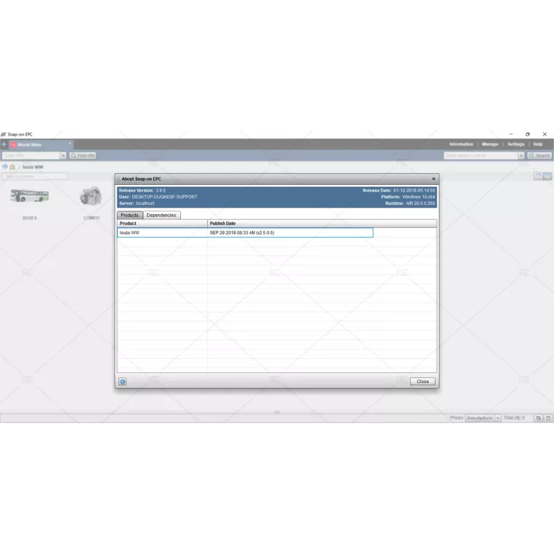 ISUZU WORLD WIDE EPC 2018.09